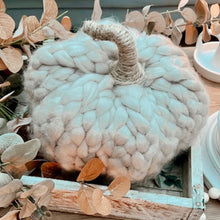 Load image into Gallery viewer, Cream Wool Pumpkin