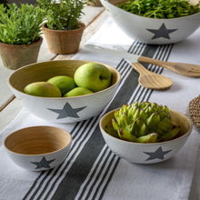 Load image into Gallery viewer, Bamboo Set of Star Decorated Bowls