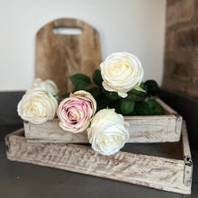 Load image into Gallery viewer, White Washed Wooden Rustic Trays - Set of Two
