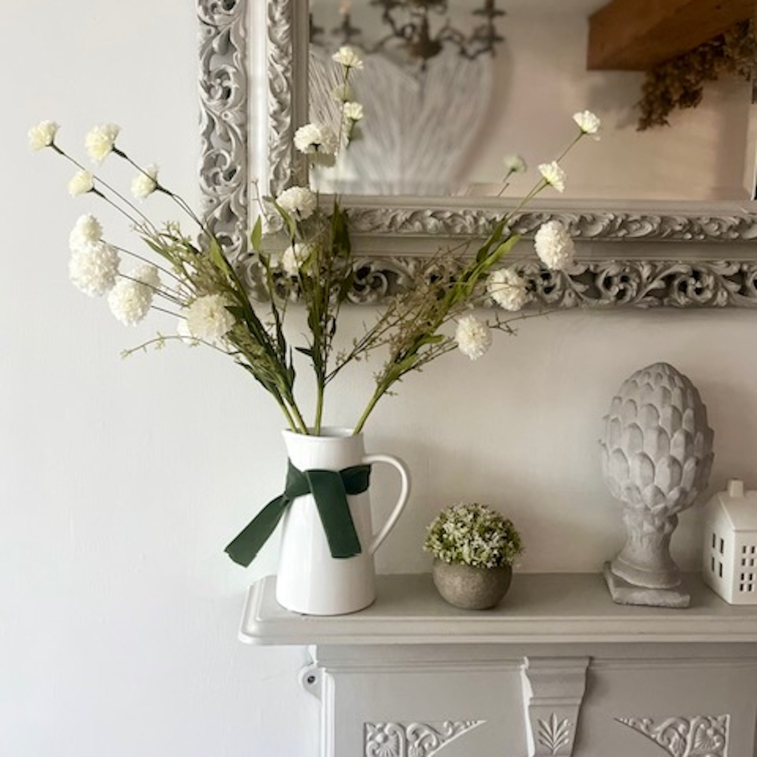 White Dahlia Bunch Pretty White House