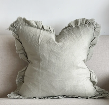 Load image into Gallery viewer, Neutral Stonewashed Linen Cushion Cover
