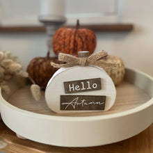 Load image into Gallery viewer, Hello Autumn Wooden Plaque
