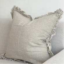 Load image into Gallery viewer, Neutral Stonewashed Linen Cushion Cover
