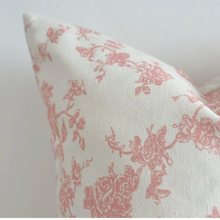 Load image into Gallery viewer, Vintage Rose Pink Floral Cushion
