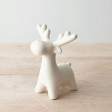 Load image into Gallery viewer, White Ceramic Reindeer
