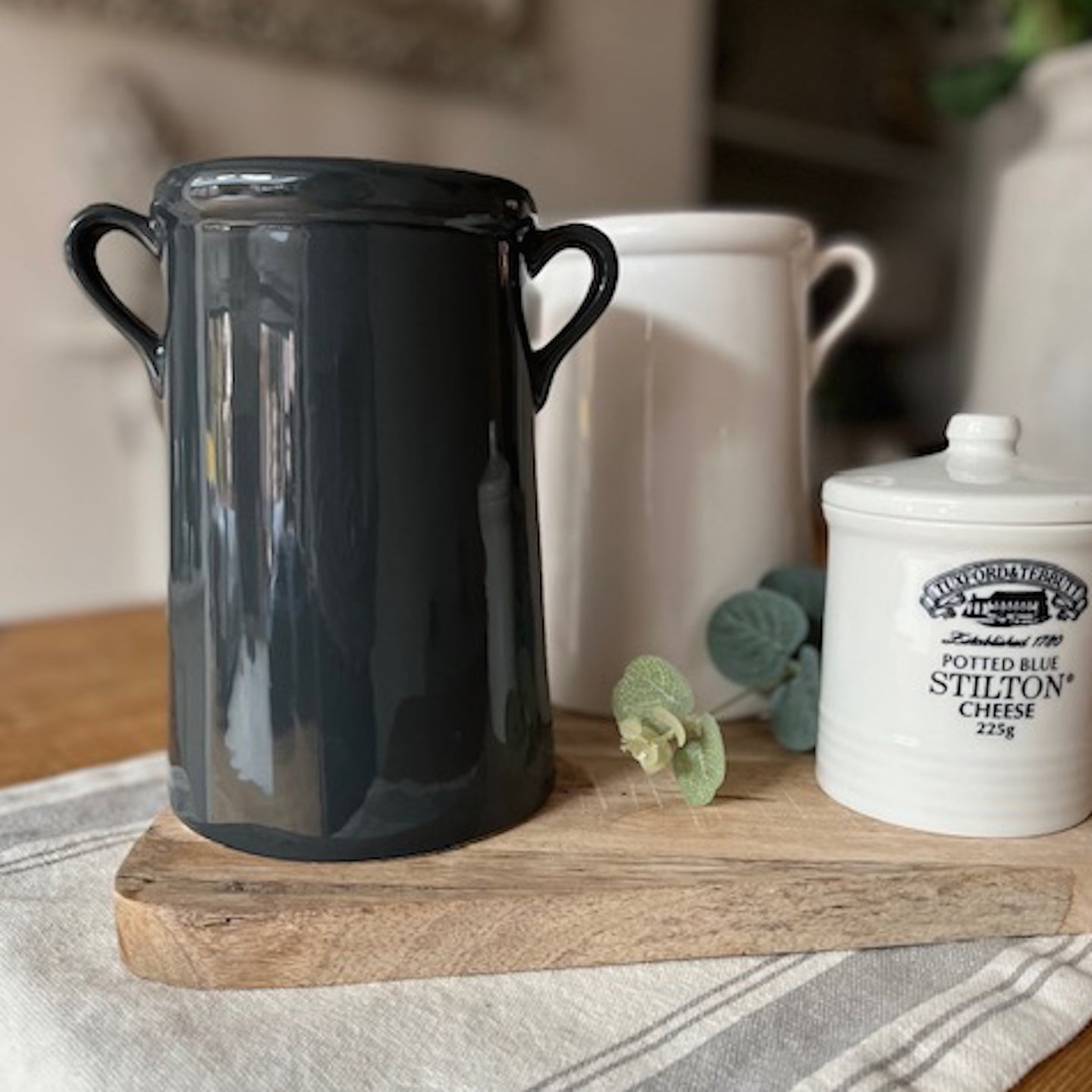 Deep Blue Farmhouse Pot