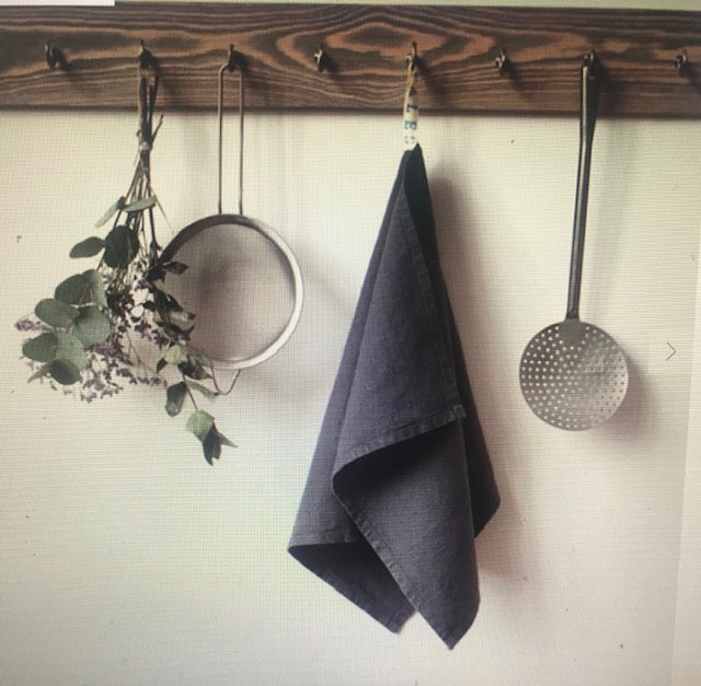 Linen Kitchen Towel - Solid Colors | Dark Grey